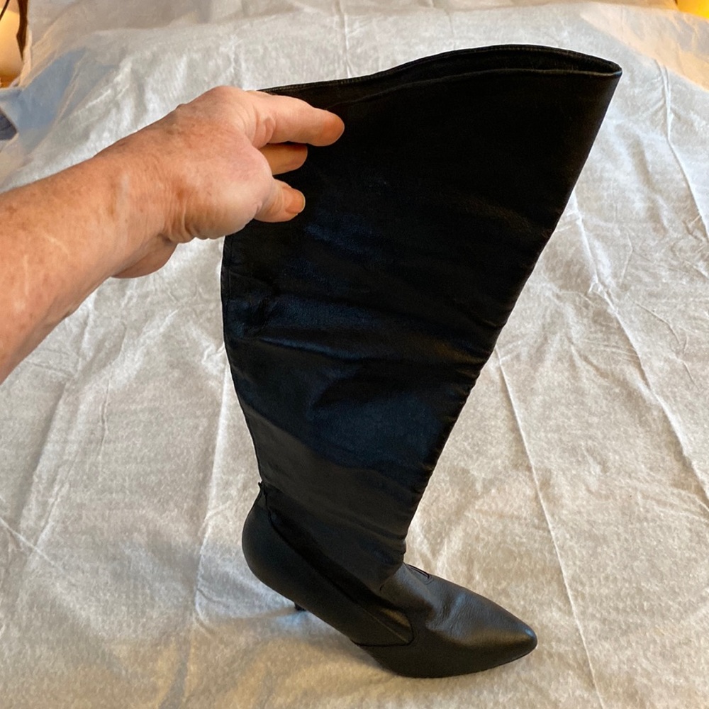 Black Captain Leather Boots